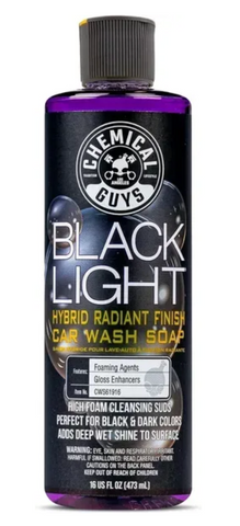 Автошампунь для чорних та темних відтінків Black Light Hybrid Radiant Finish Car Wash Soap For Black And Dark Colored Cars 473мл 11123 фото